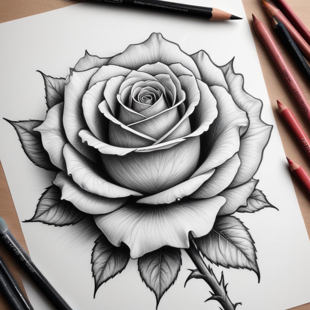 drawing:kkbuebxxlzy= rose